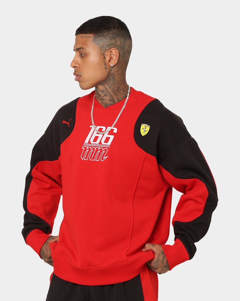 Puma X Ferrari Motorsports Race Statement Sweat Crewneck Rosso Corsa thumbnail - 7