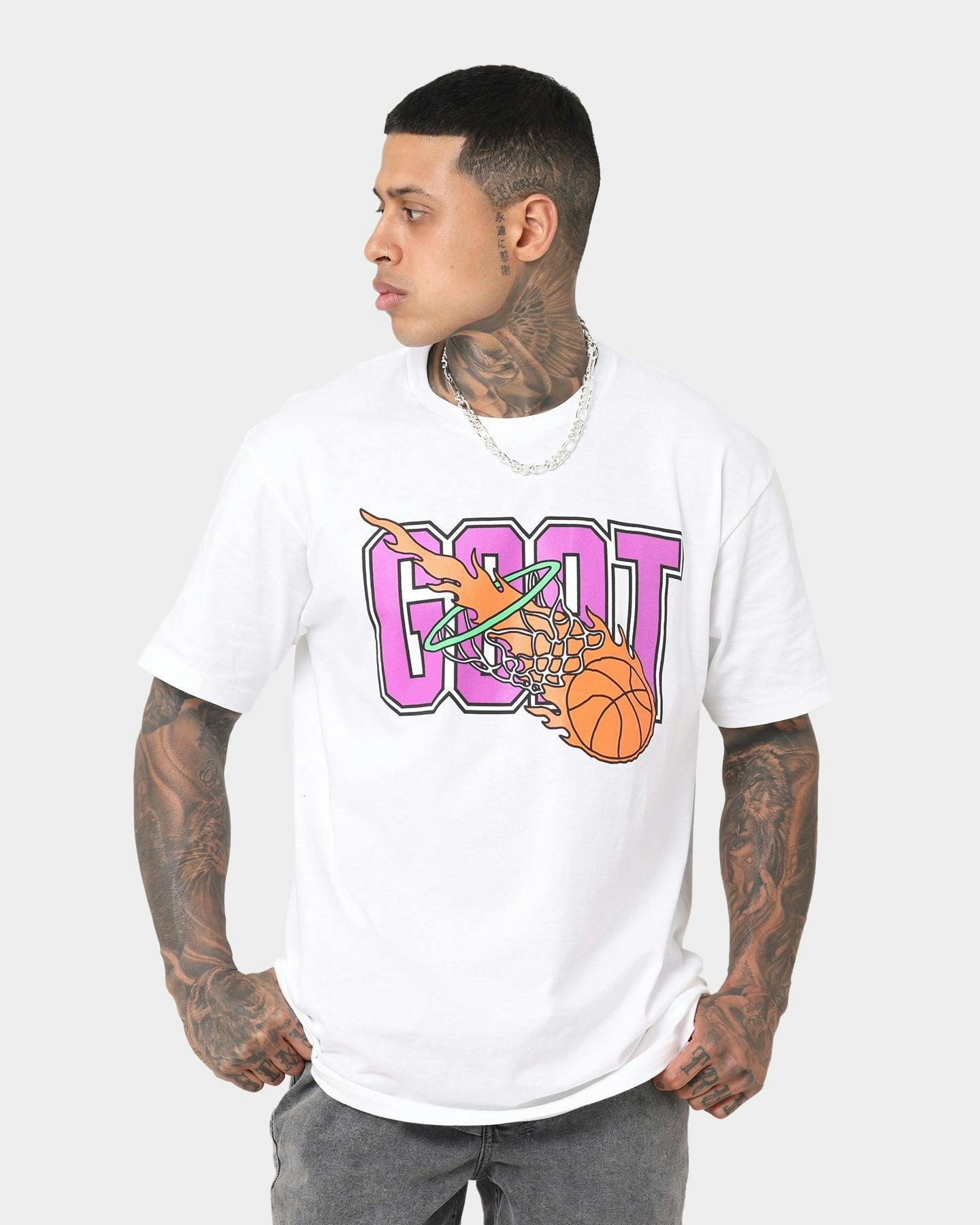 Goat Crew Goat Swish Logo T-Shirt White