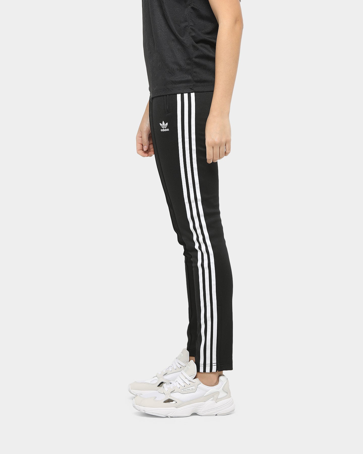 adidas sst track pants womens black