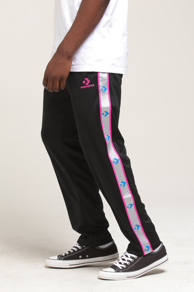 CONVERSE METALLIC TAPE STAR CHEVRON TRACKPANT Black