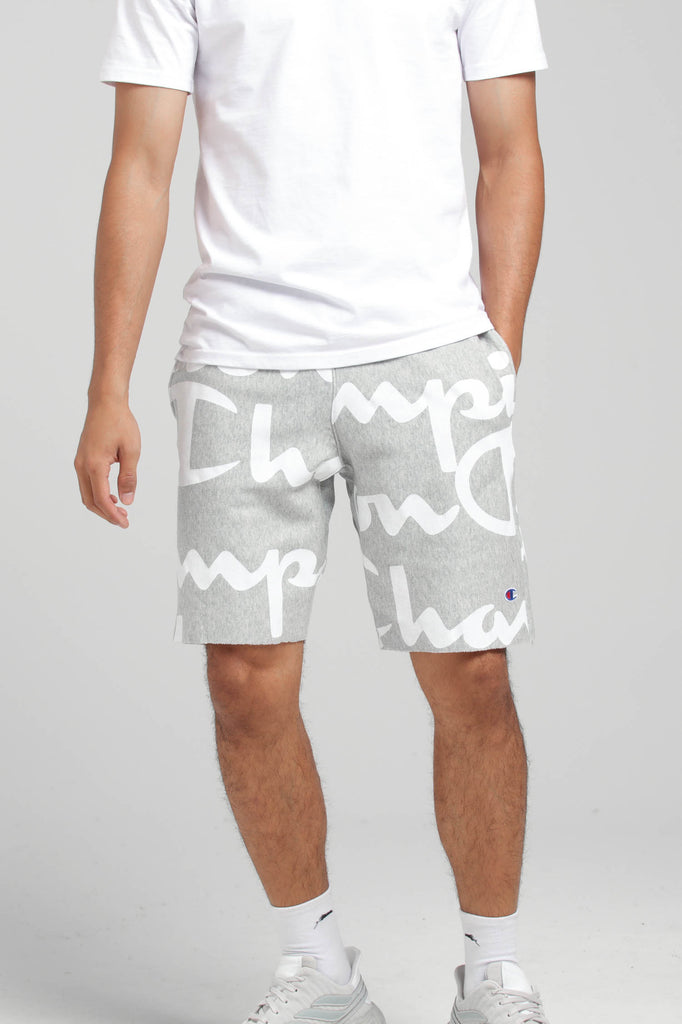 champion reverse weave cut off shorts