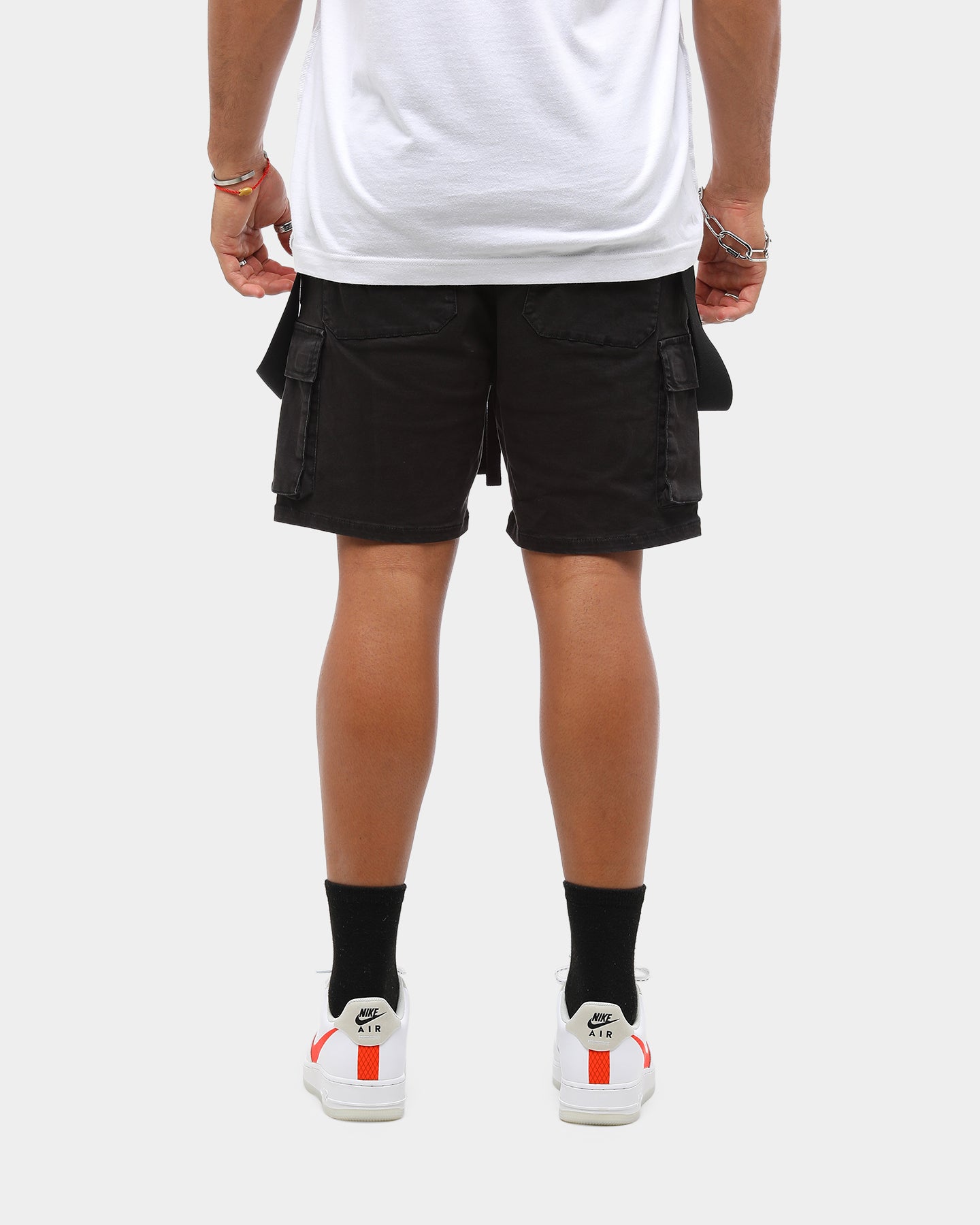 cargo black shorts