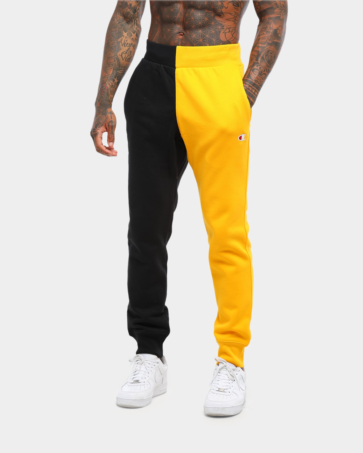 yellow champion pants