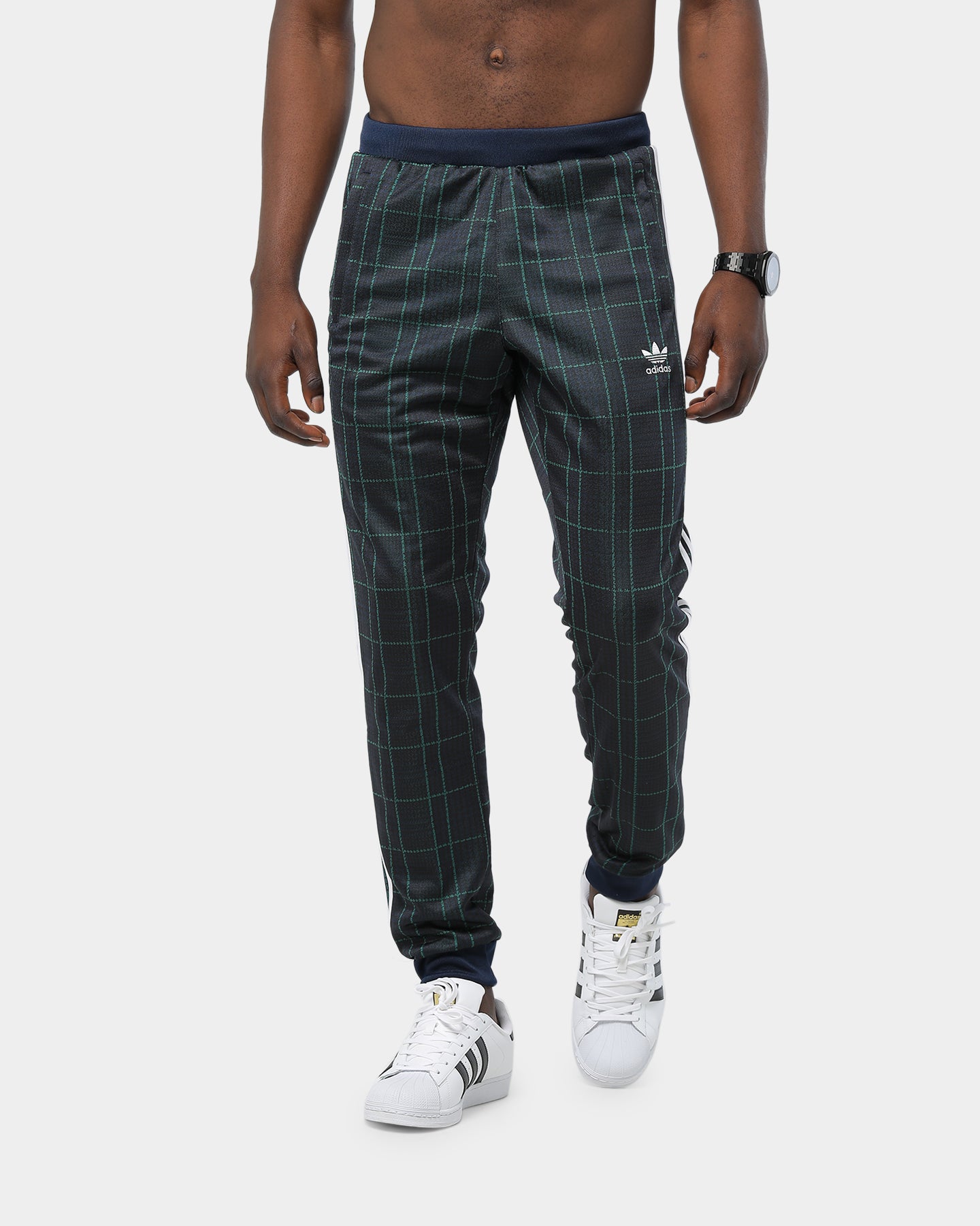 adidas tartan track pants