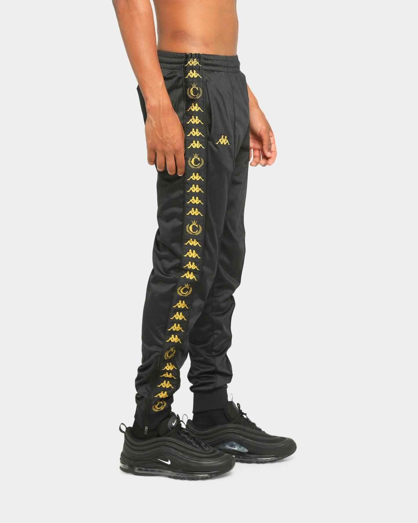 Kappa X Culture Kings Authentic Karmine Track Pants Black/Gold