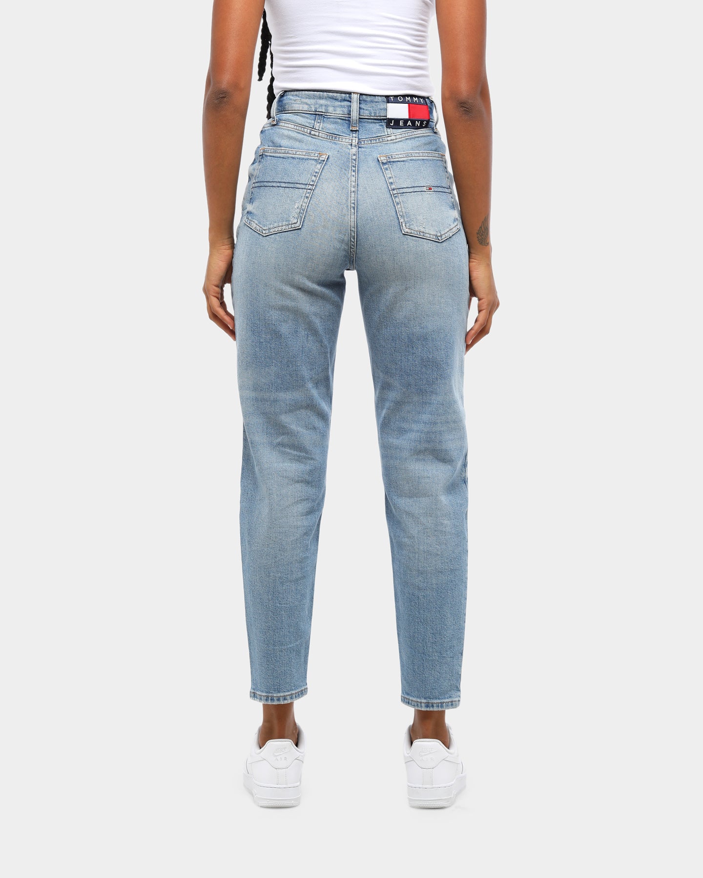 Mom Jean High Rise Tapered Light Blue 
