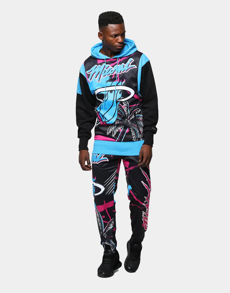 Black Pyramid Men S Miami Heat Vice Logo Pant Black Culture Kings