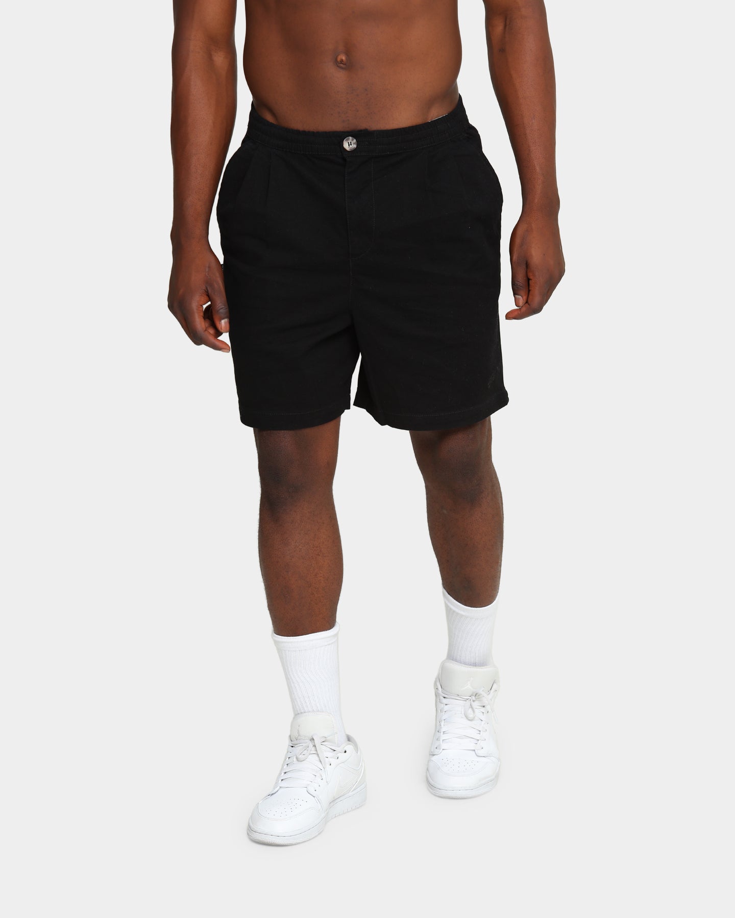 stussy black shorts