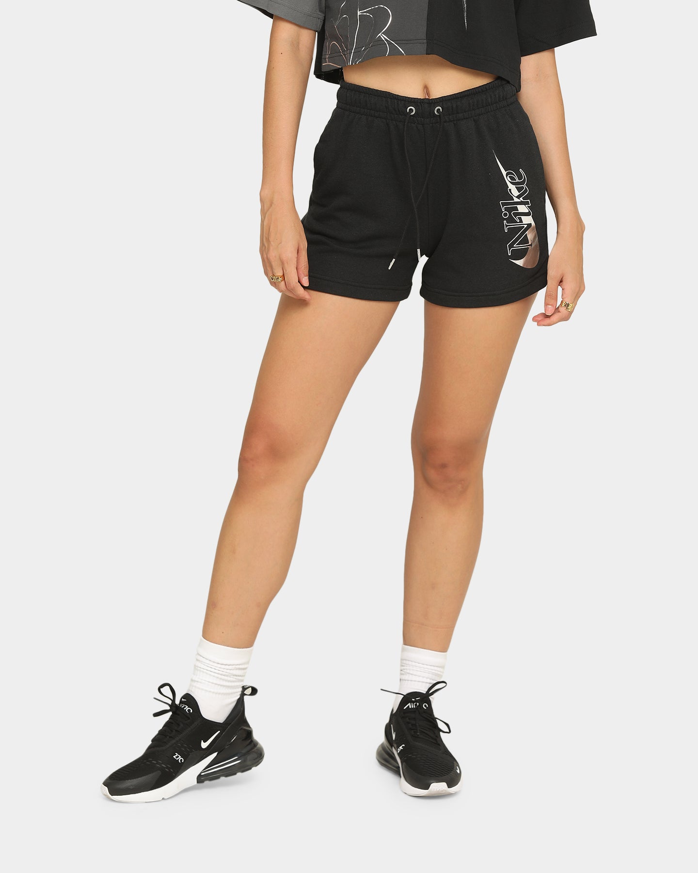 nike women's fleece shorts