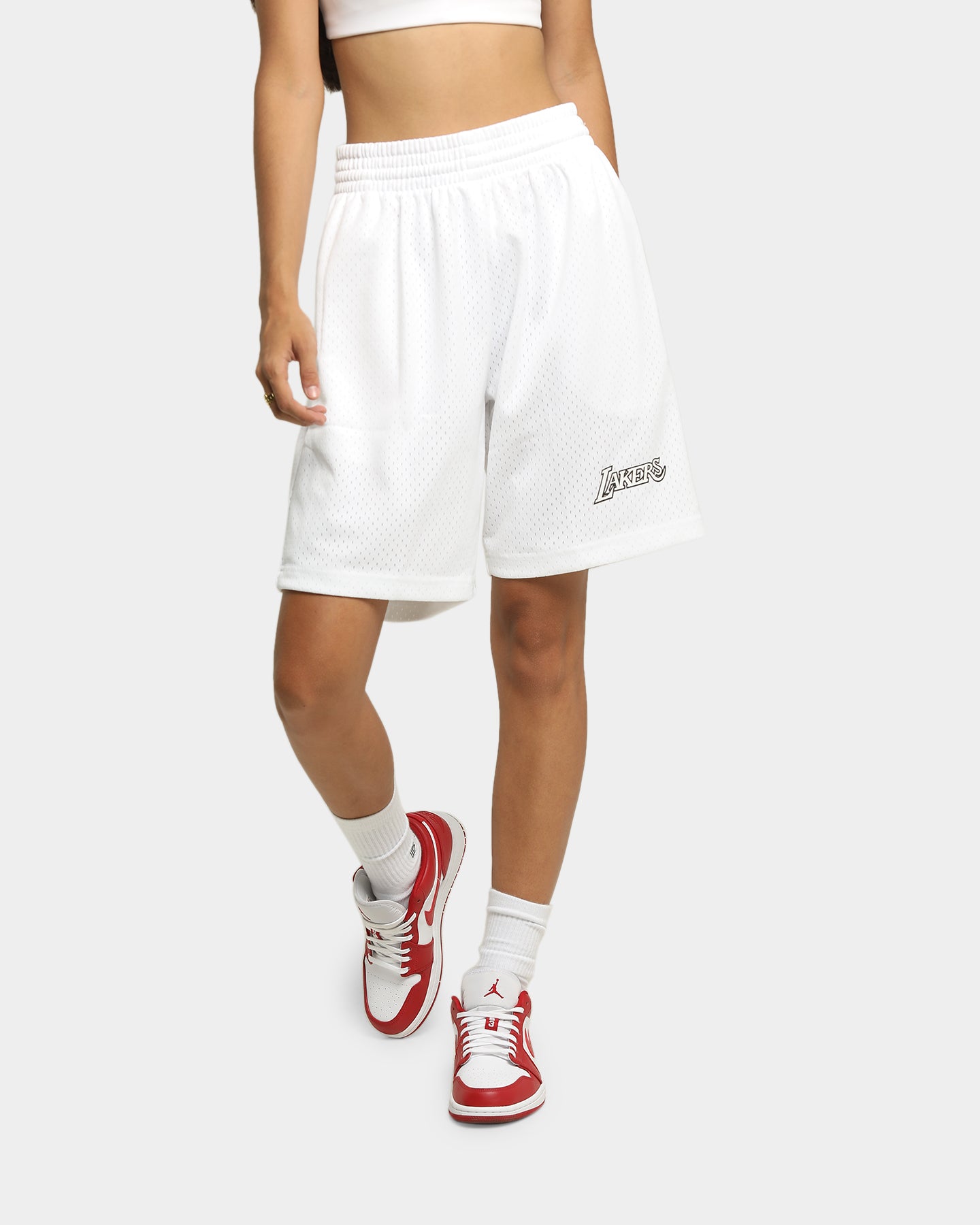 lakers shorts womens