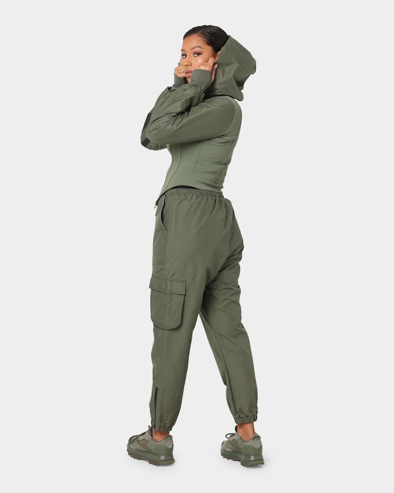 cardi b hunter green reebok