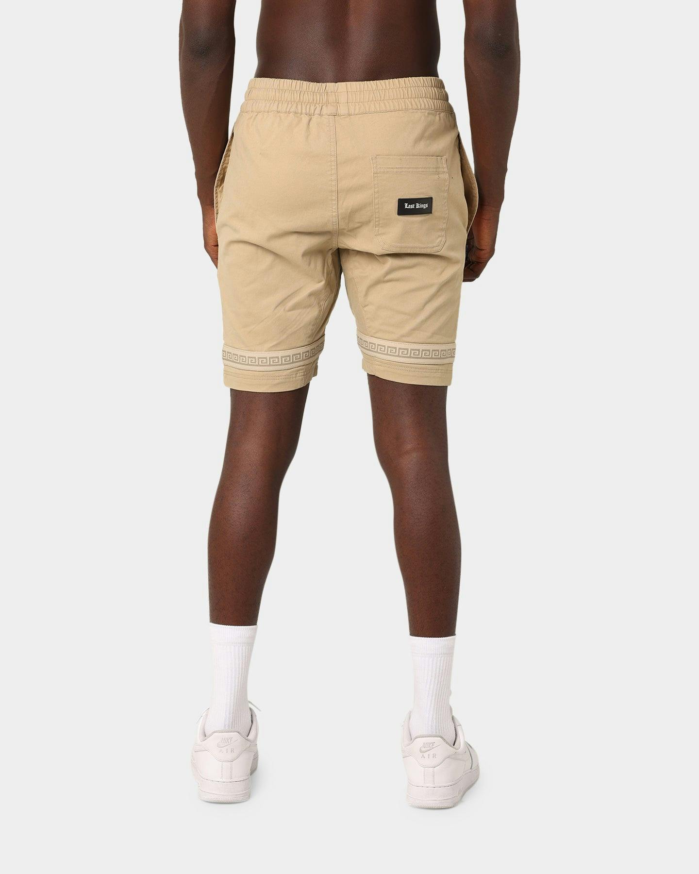 Last Kings Double Cross Over Shorts Tan | Culture Kings