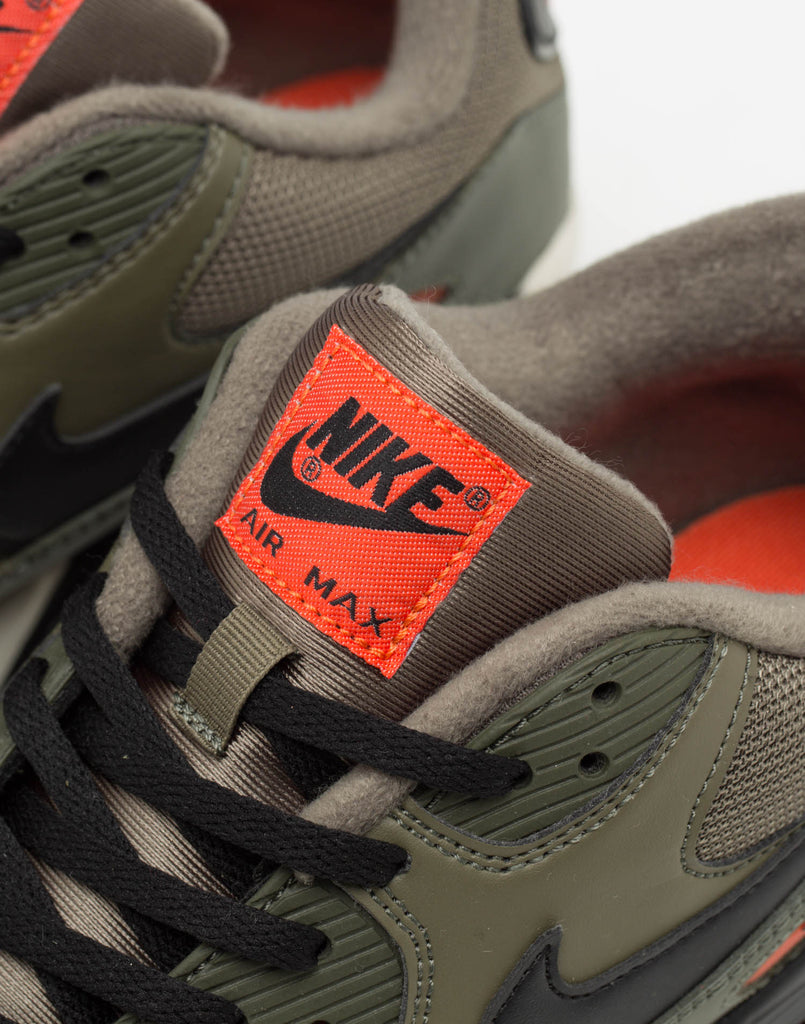 Nike Air Max 90 Essential OliveBlackOrange Nike Air Max 90 Essential OliveBlackOrange