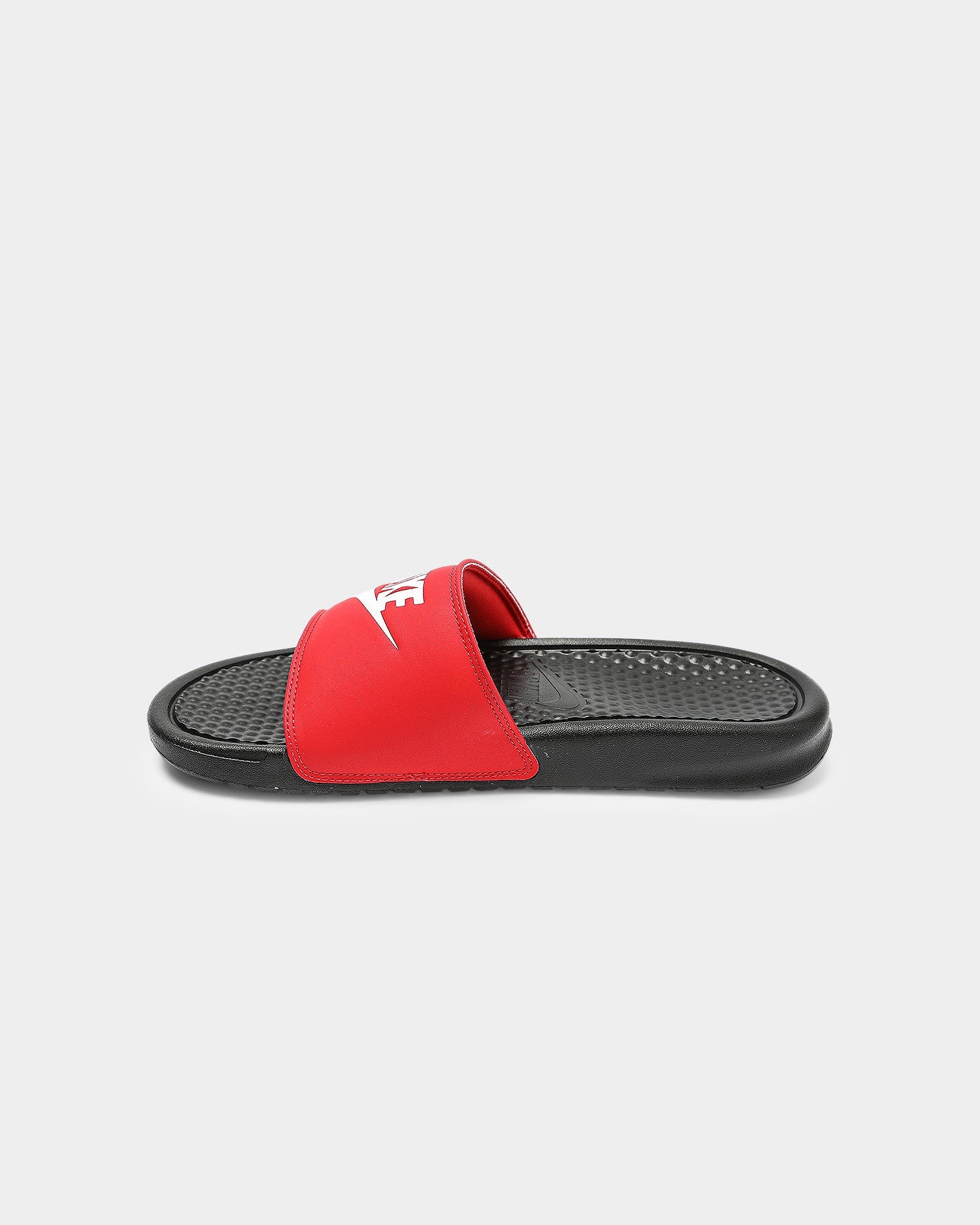 nike slides red and white