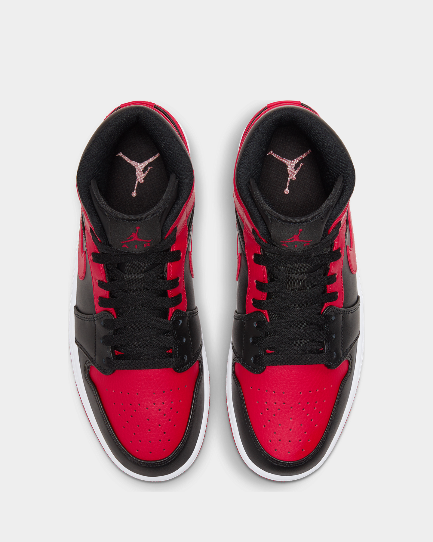 black red jordan 1 mid