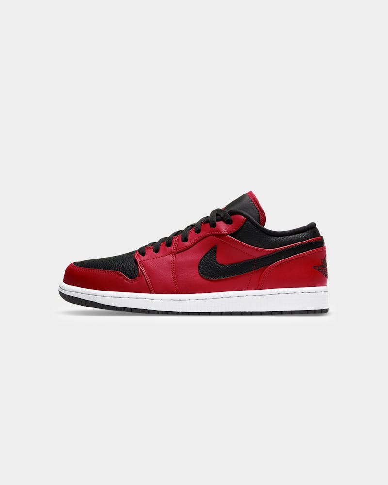 ملاكمة مخلص قيد Jordan Air Jordan 1 Low White Black Gym Red Ballermann 6 Org