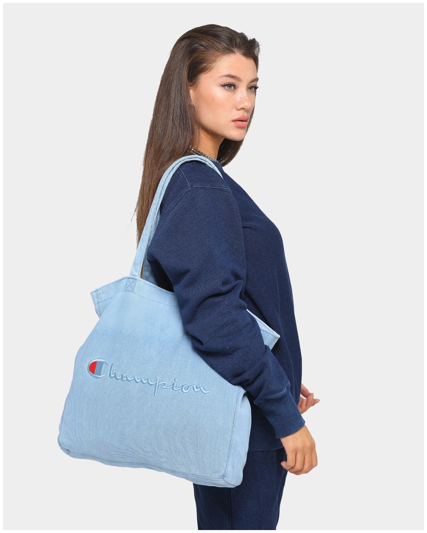 champion tote bag womens grey