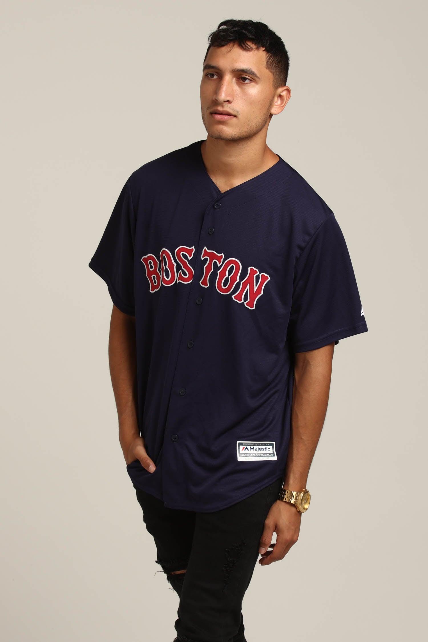 Boston Red Sox Cool Base Jersey Navy 