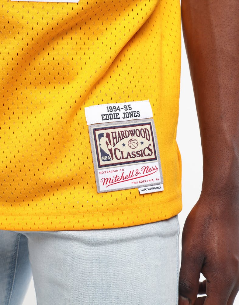 Mitchell Ness Los Angeles Lakers Eddie Jones 25 Swingman Jersey Yellow Culture Kings