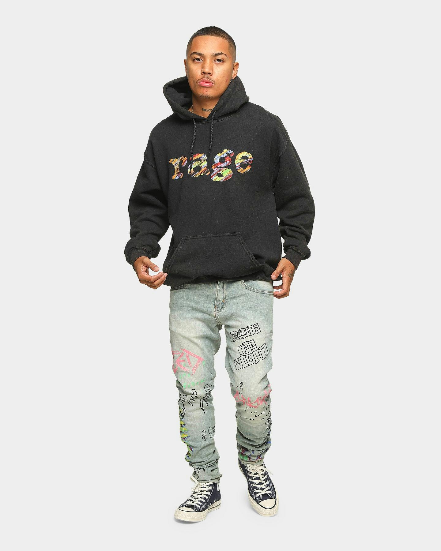 RAGE Men's Rage Vintage Hoodie Black Wash | Culture Kings