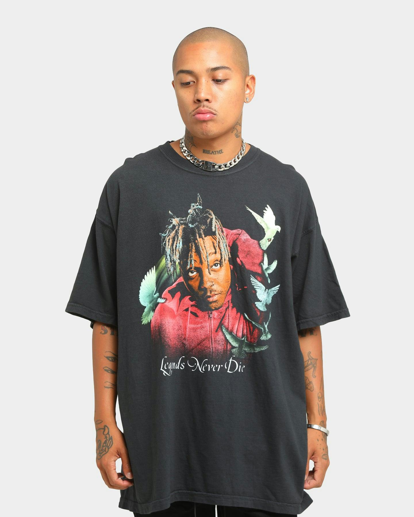 Juice Wrld Dove Vintage T-Shirt Black Wash | Culture Kings