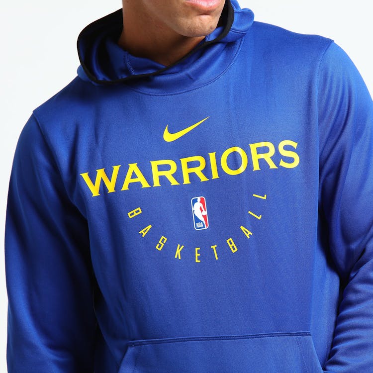Nike Golden State Warriors Spotlight Hoodie Pull Over Blue Yellow