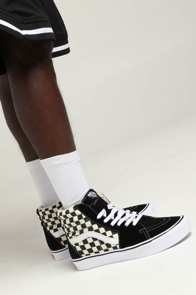 Vans Sk8-HI Lite (Checkerboard) Black/White Vans Sk8-HI Lite (Checkerboard) Black/White