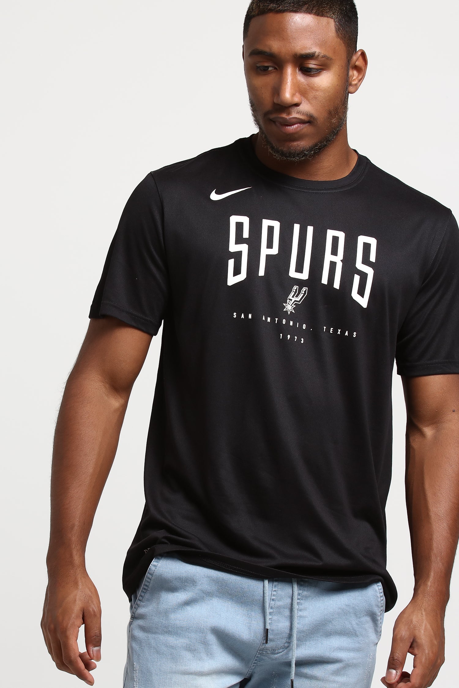 spurs dri fit shirt