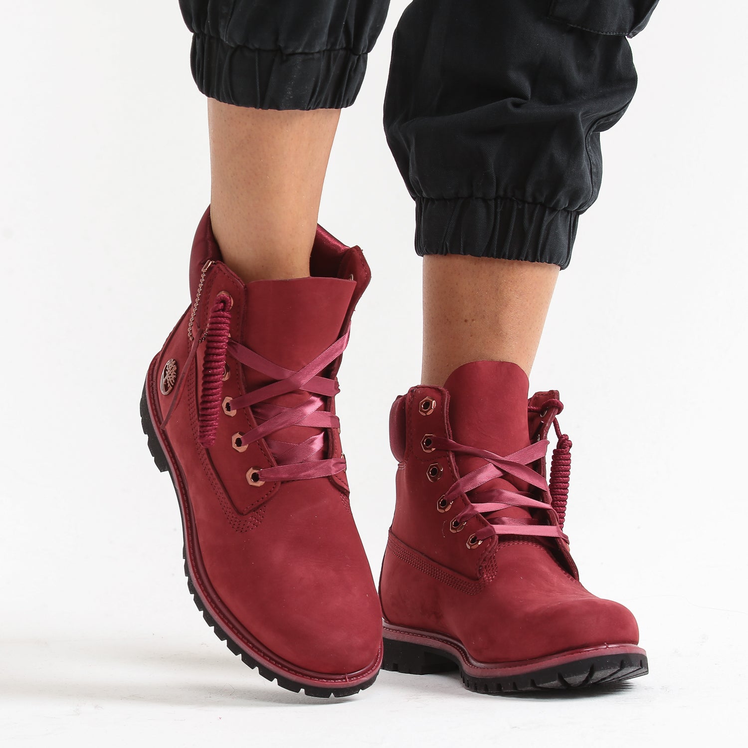 timberland maroon boots