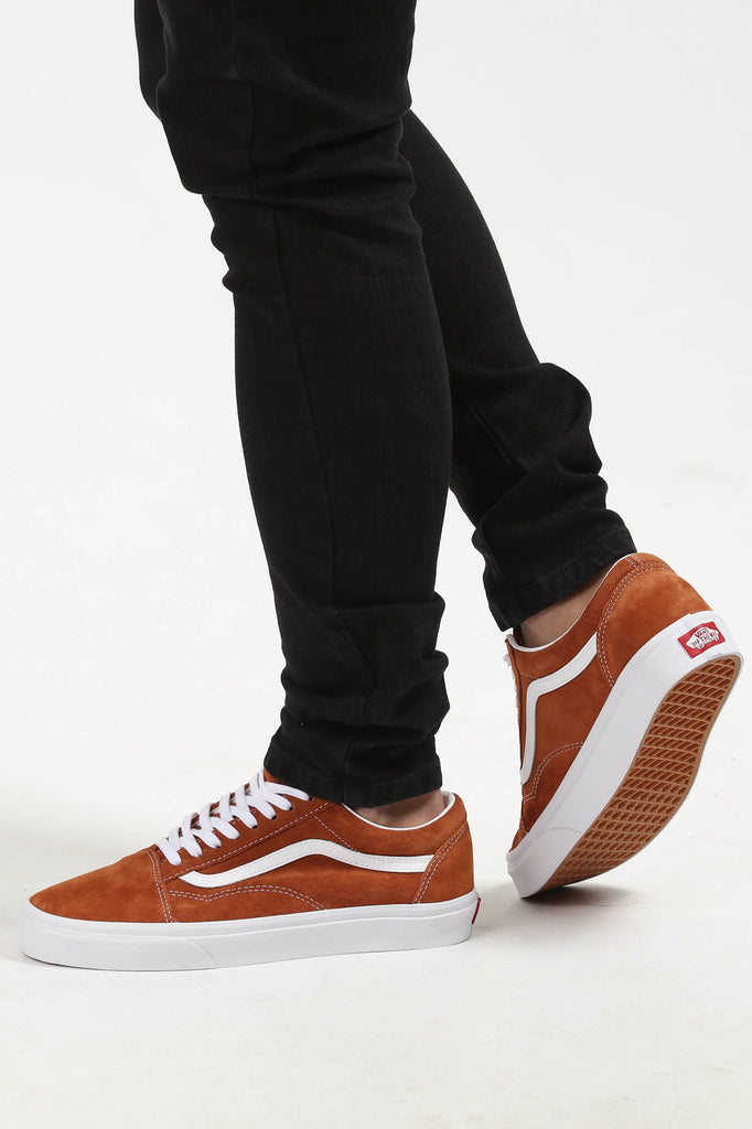Vans Old Skool Pig Suede Brown/White