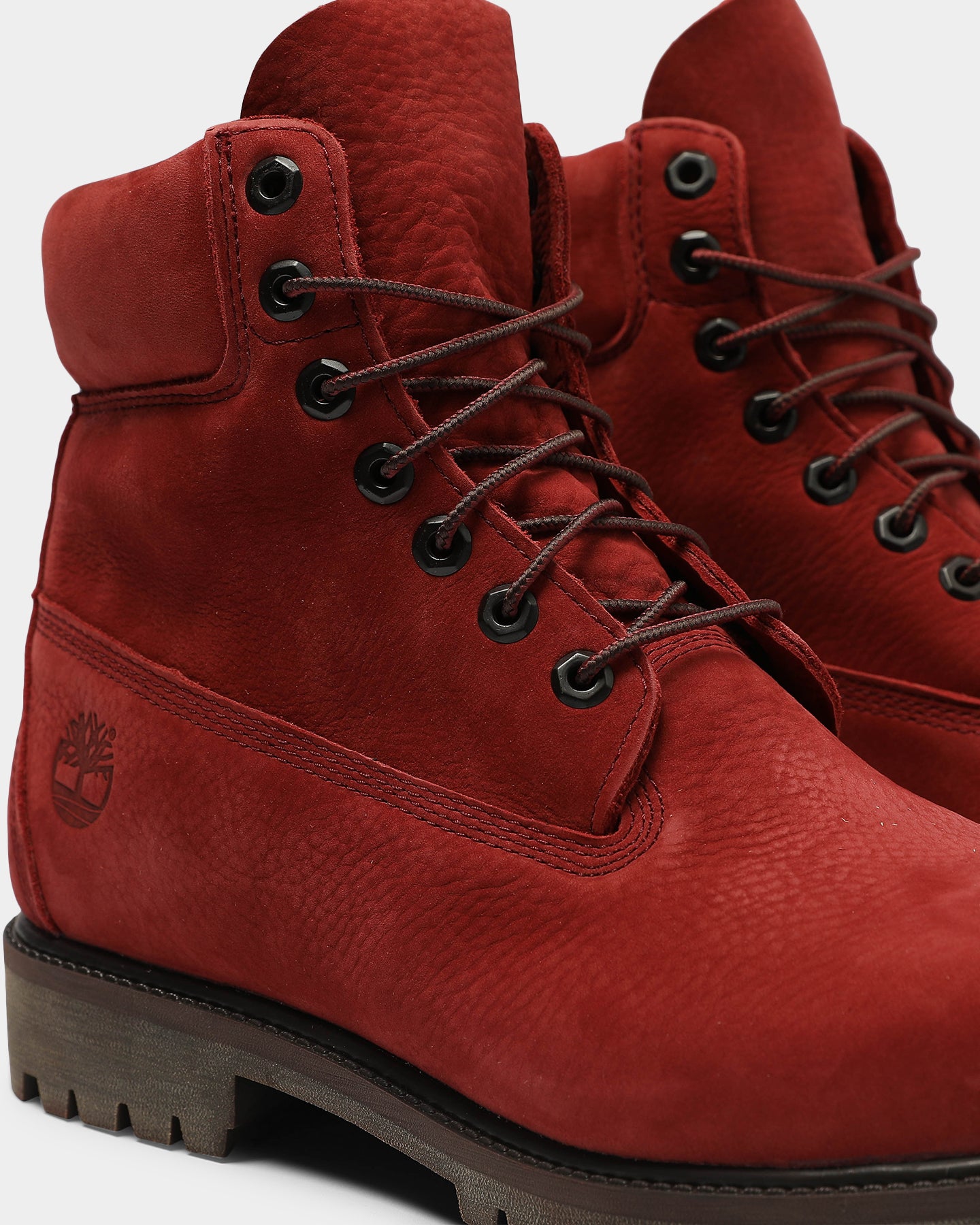 dark red timberlands