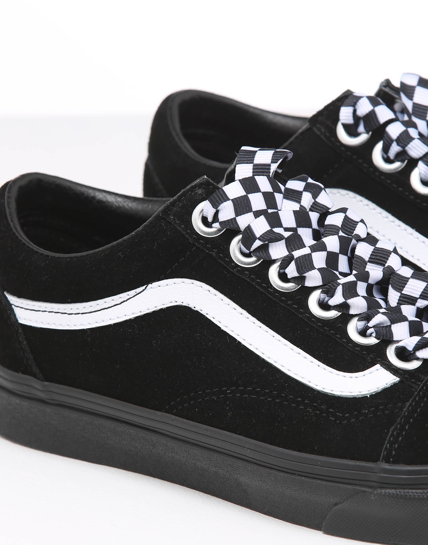 checkered rainbow vans