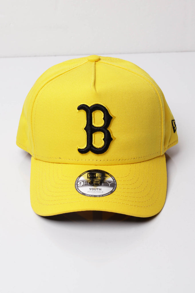 yellow red sox hat