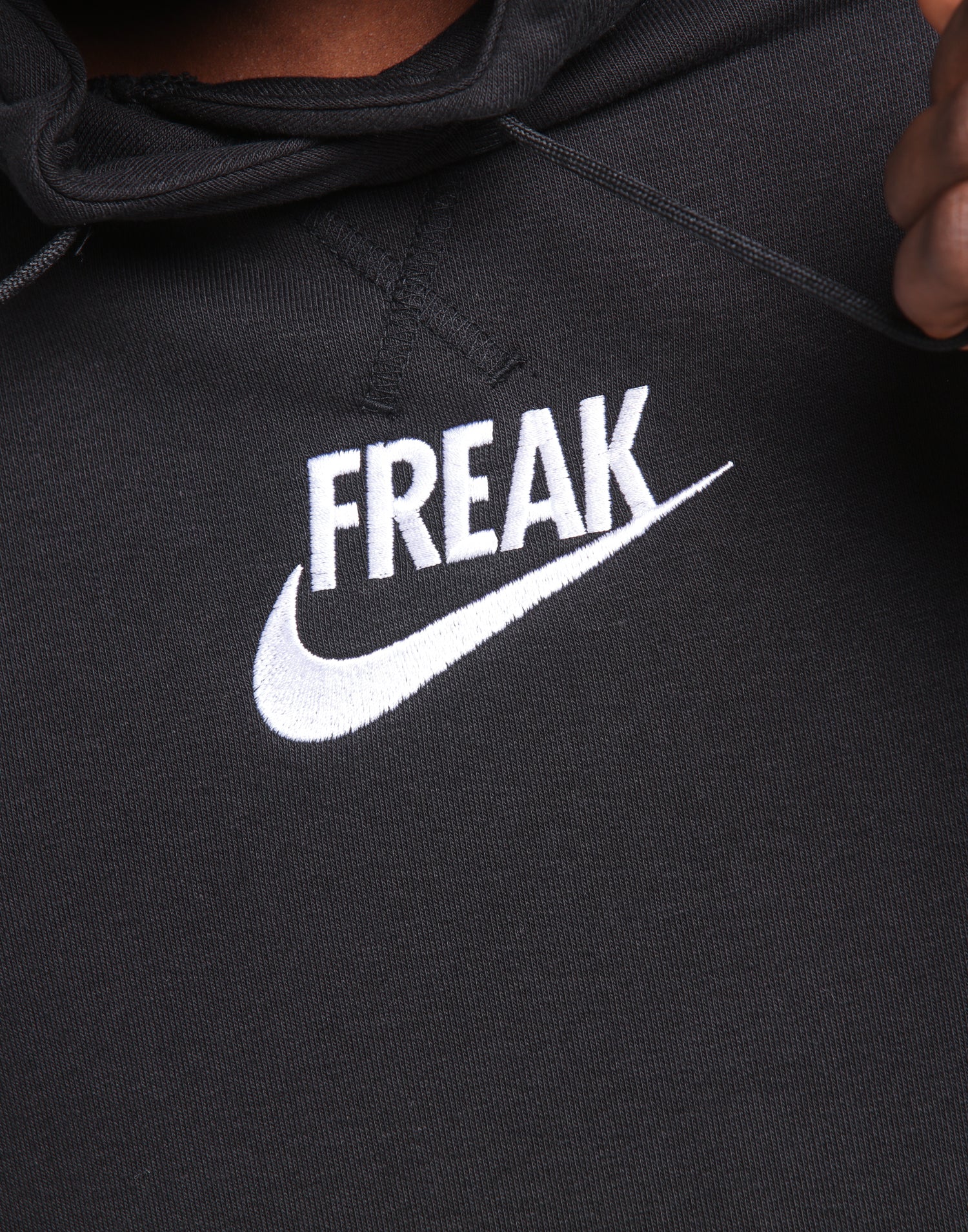 nike freak hoodie black