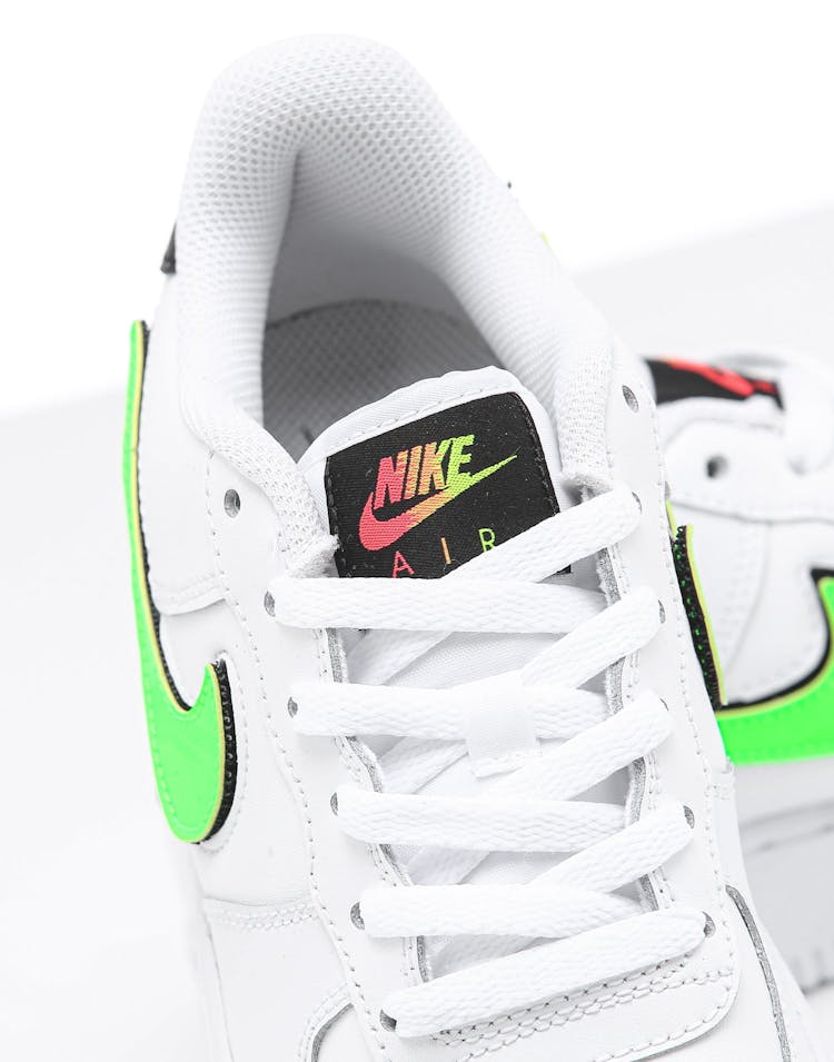 Nike Kids Air Force 1 Lv8 3 Gs White Black Green Culture Kings