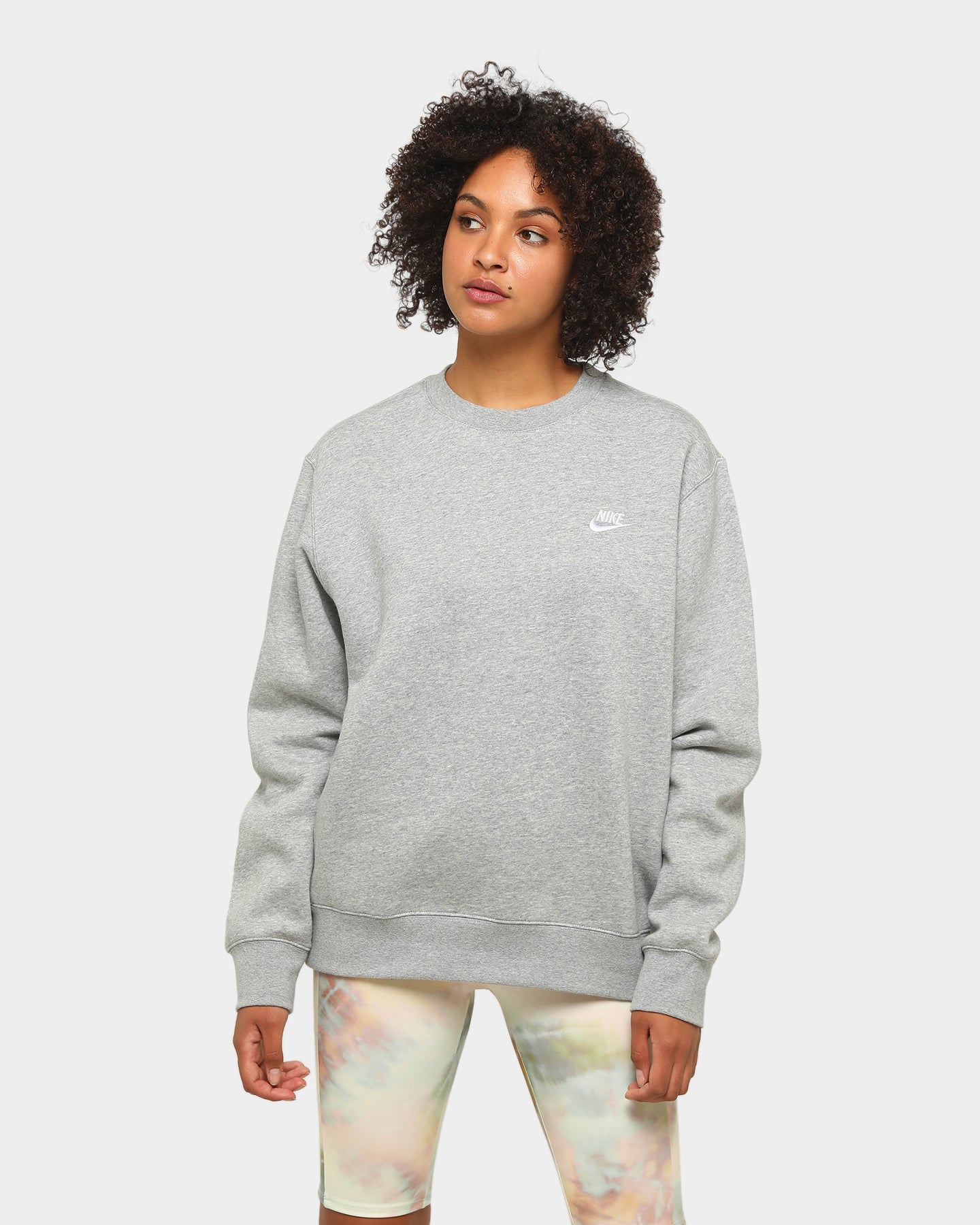 nike gray club crewneck sweatshirt