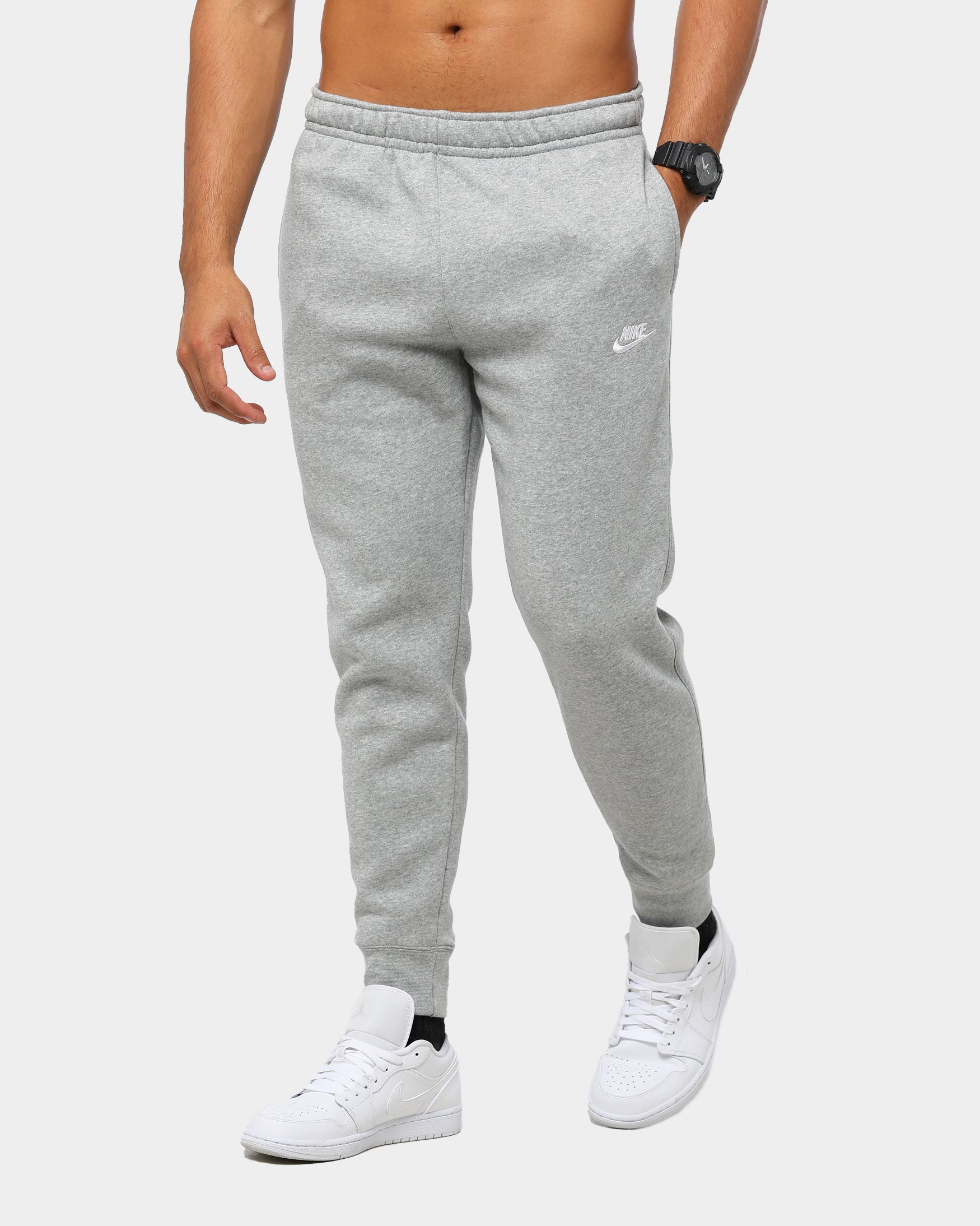 nike sportswear club fleece grey joggers
