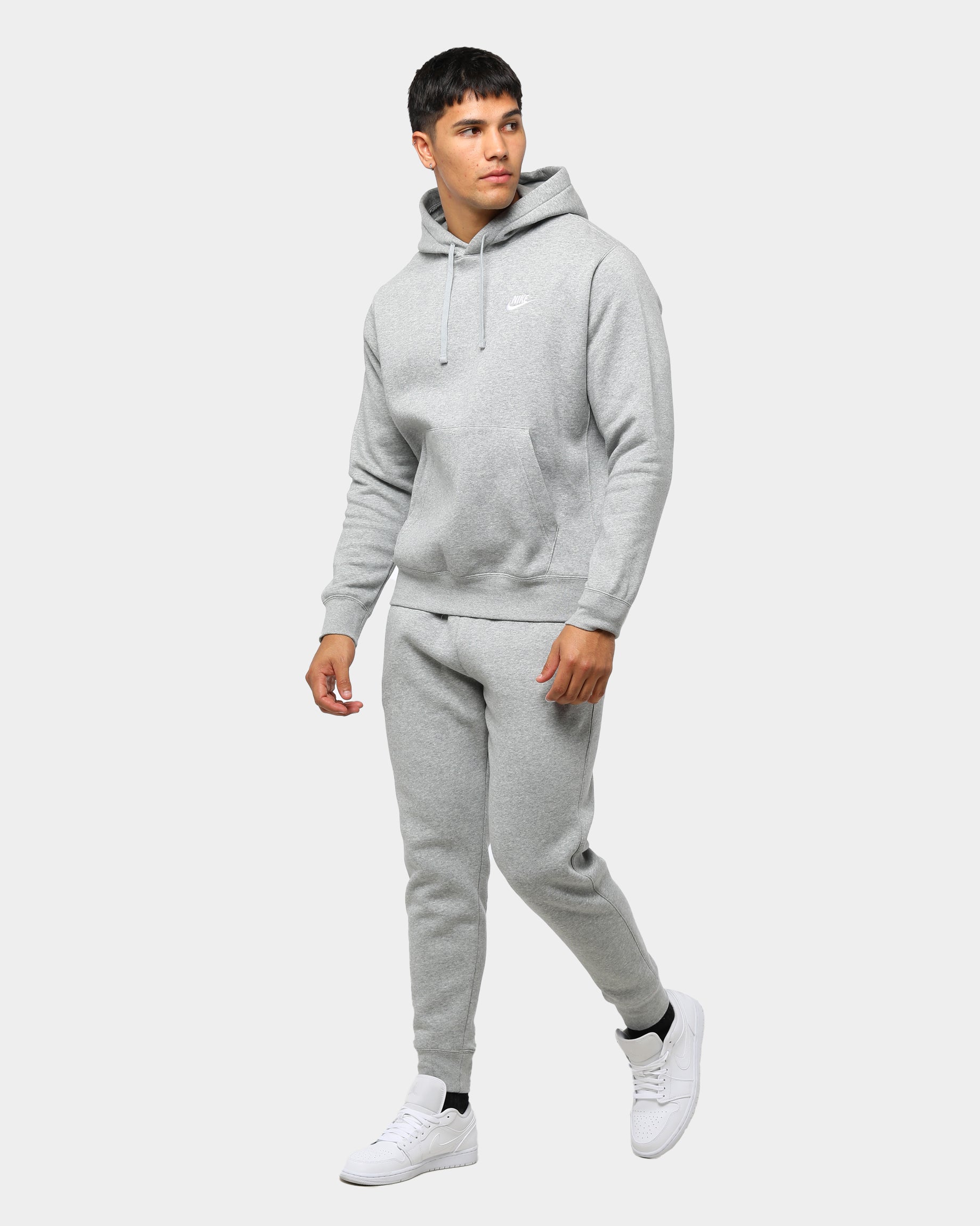 nike grey hoodie and joggers