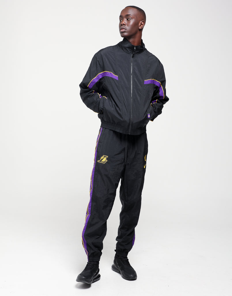 black and purple nike tracksuit