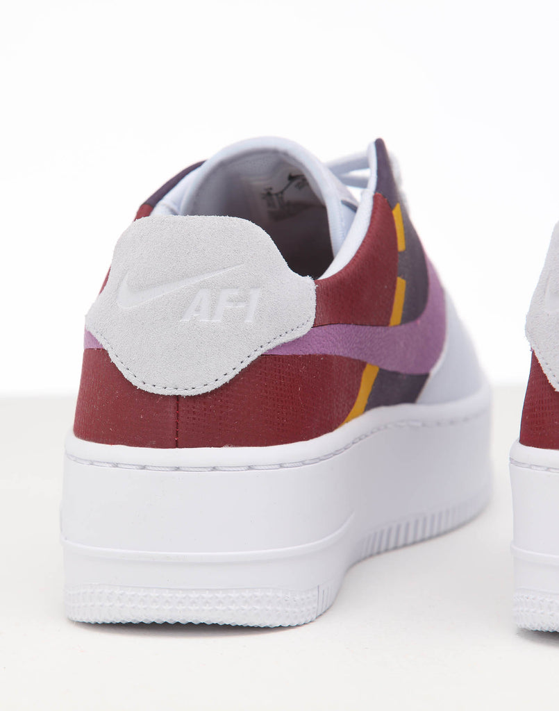 NIKE WOMEN'S AIR FORCE 1 SAGE LOW LX GREYDARK ORCHID NIKE WOMEN'S AIR FORCE 1 SAGE LOW LX GREYDARK ORCHID