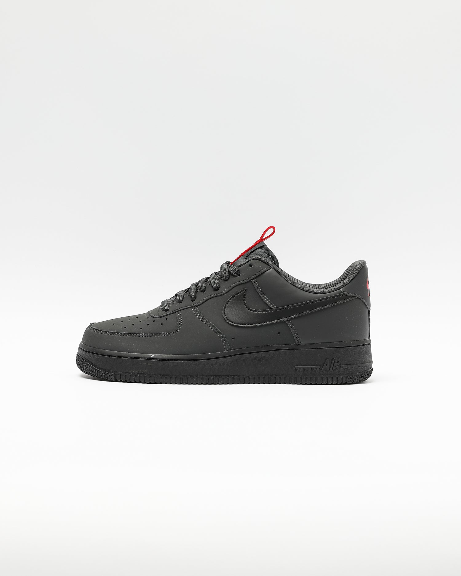 nike air force 1 low anthracite red
