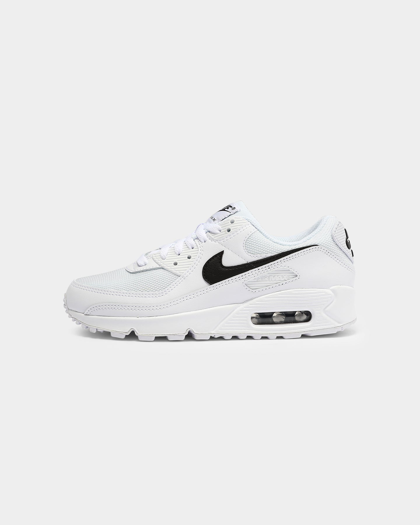 nike air max 90 white with black