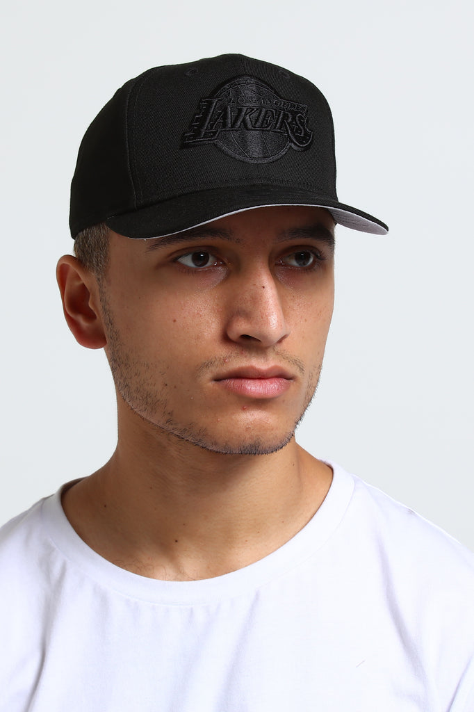 New Era Los Angeles Lakers 9FIFTY Original Fit Precurve Snapback Black/Grey