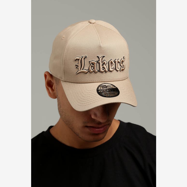 New Era Los Angeles Lakers 9FORTY A-Frame Snapback Tan/Black