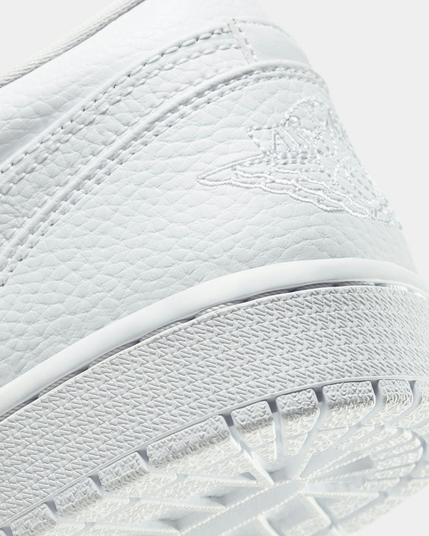 Jordan Men's Air Jordan 1 Low White/White/White | Culture Kings