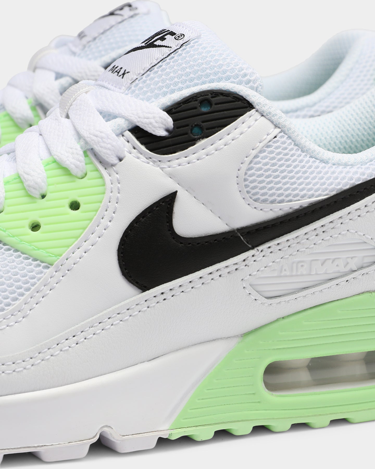 nike air max 90 green and white