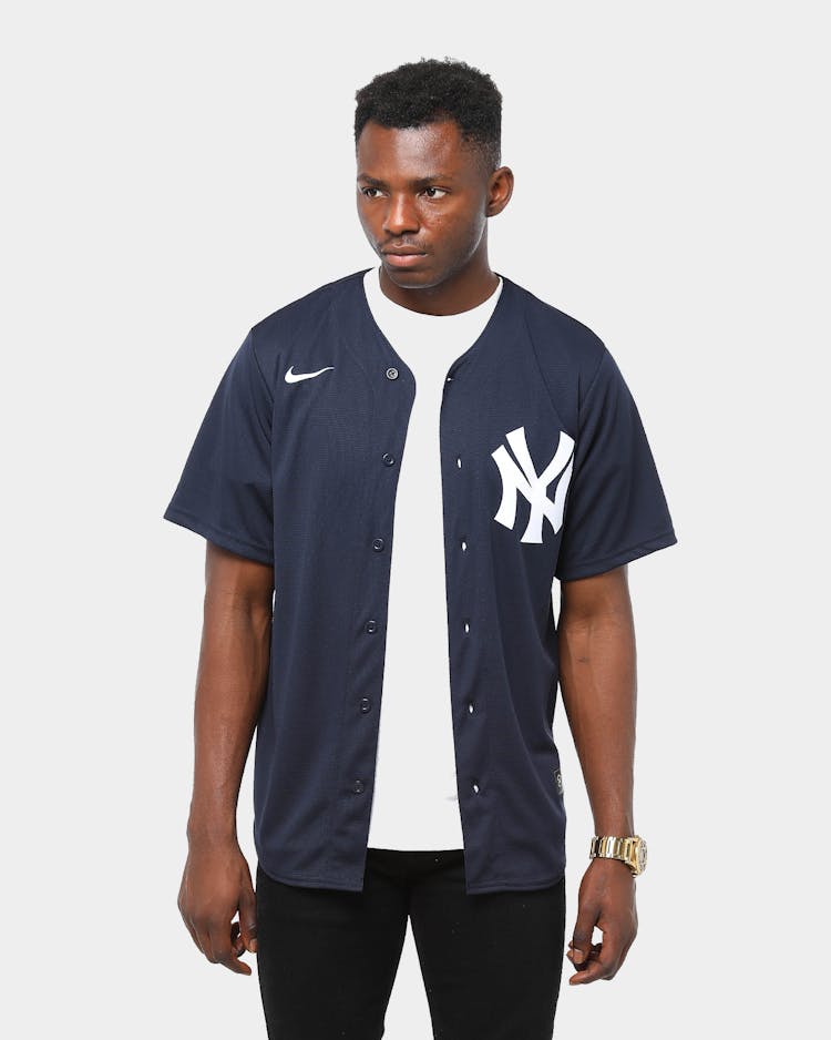 Nike Mens Mlb New York Yankees Replica Alternate Baseball Jersey Dark Culture Kings 