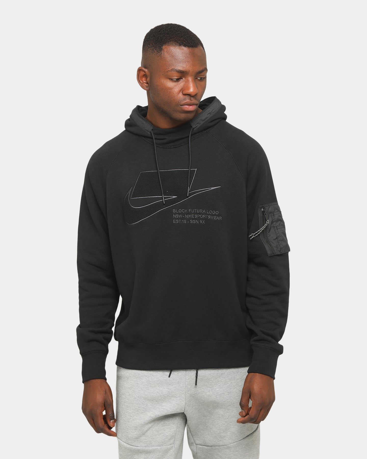 nike nsw black hoodie