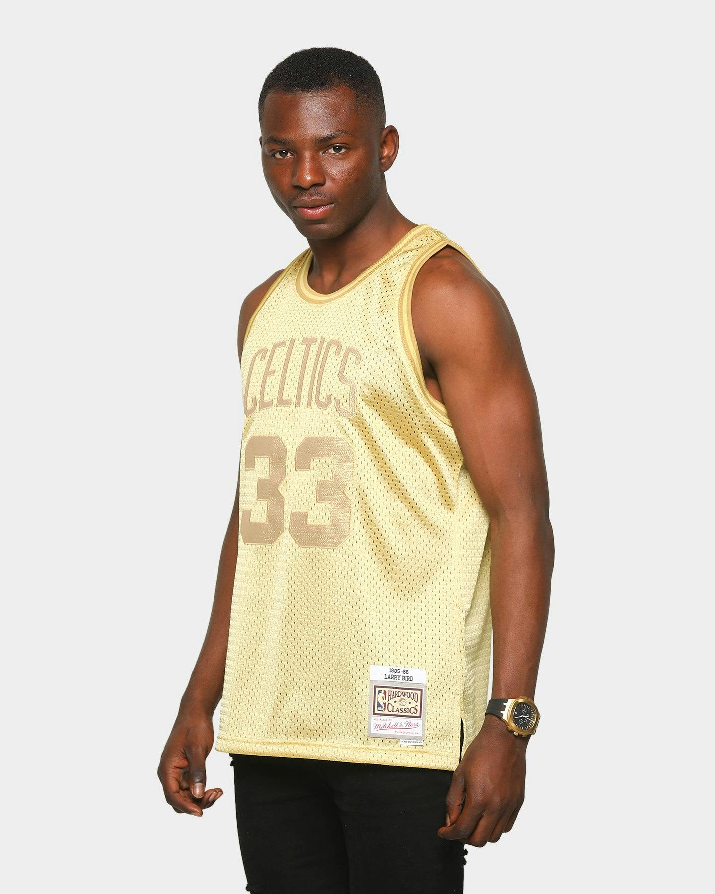 Mitchell Ness Men S Boston Celtics Larry Bird Midas Sm Jersey Gold Culture Kings