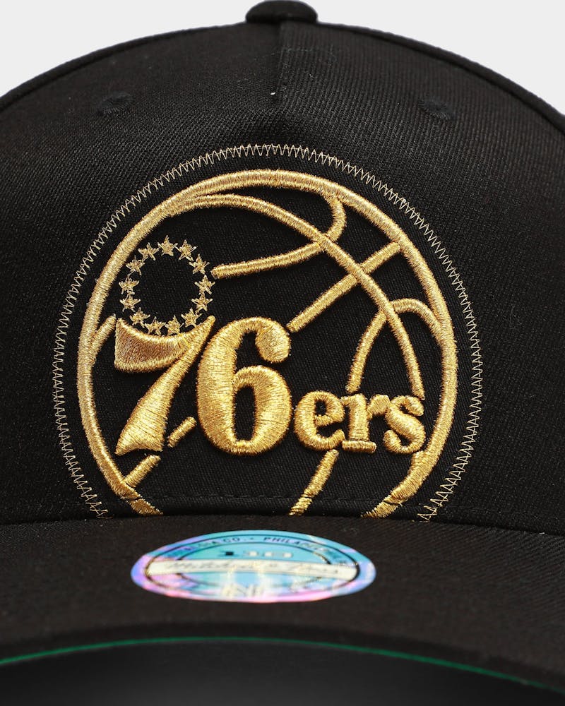 Mitchell Ness Philadelphia 76ers Neon Xl Pp Flex 110 Snapback Black Culture Kings